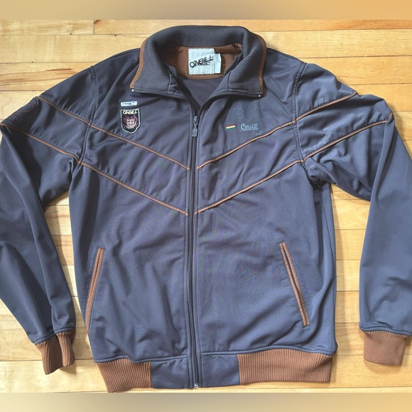 Men’s O’Neill Brown Rasta Track jacket - Picture 1 of 3